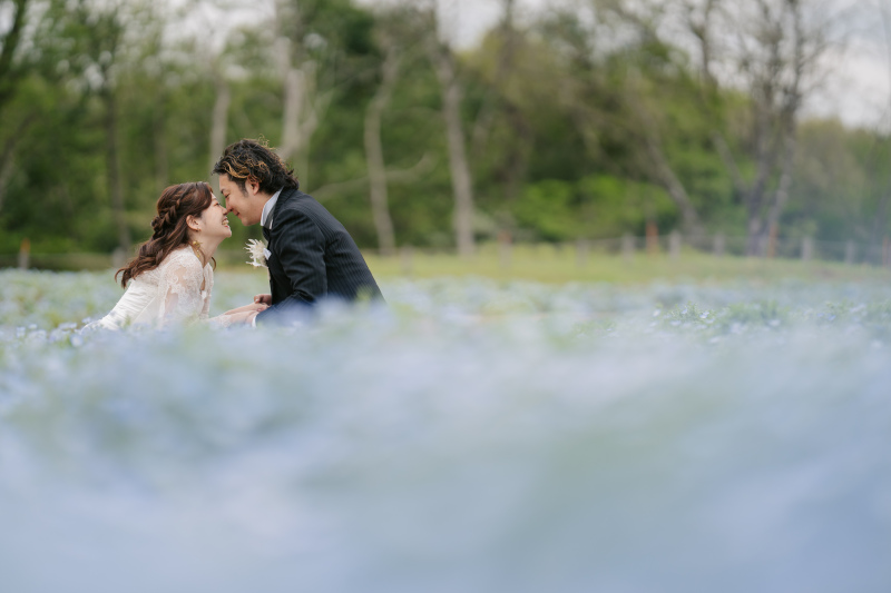 花に囲まれて♪