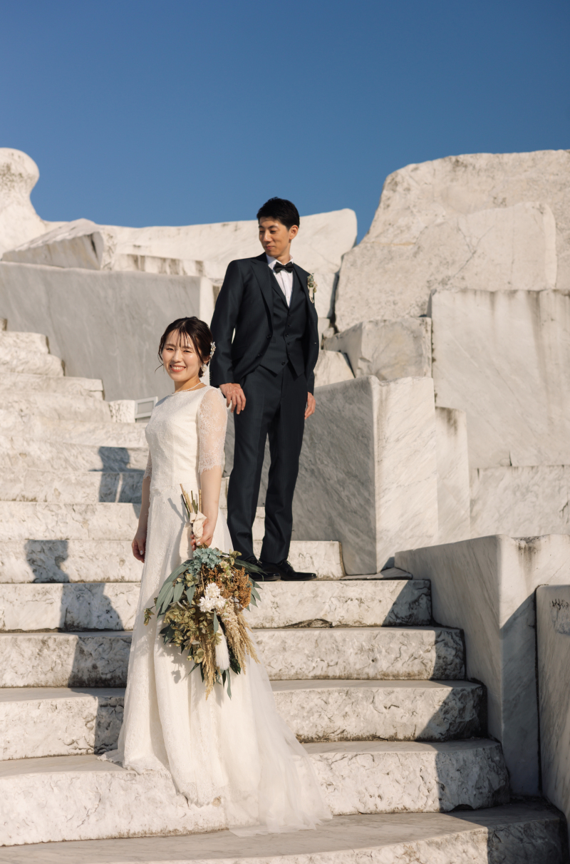 にっこり笑顔で