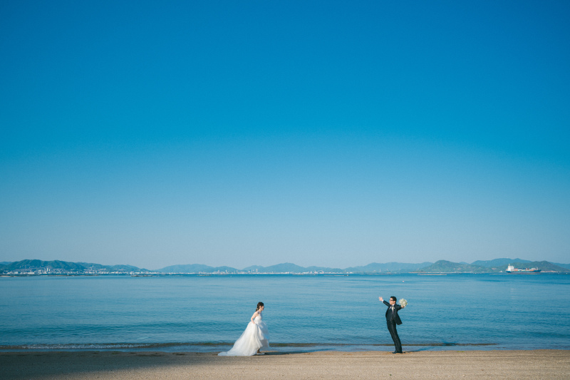 宮島の海辺から愛を叫ぶ