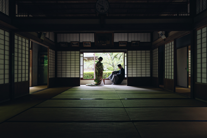 和室にて