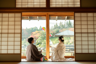 秋の和装ロケーション