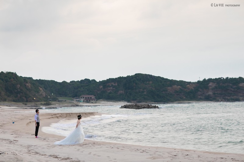 広くて白い砂浜