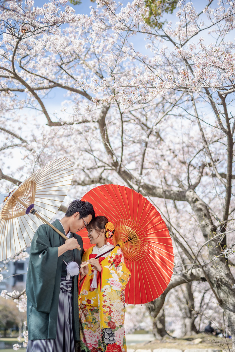 和傘でアクセント！