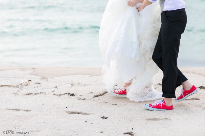 お揃いのスニーカーで♪