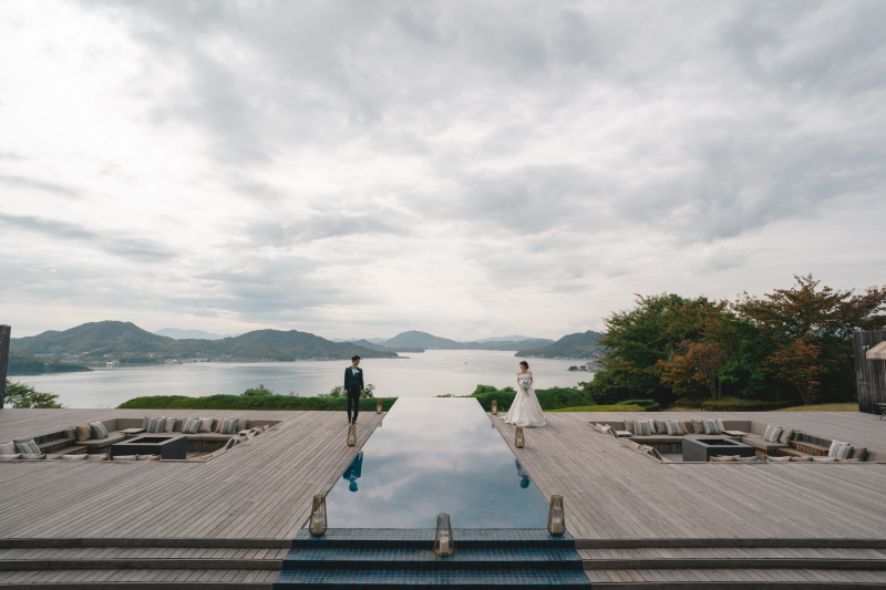 瀬戸内海を一望