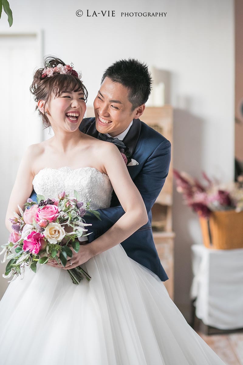 ナチュラルなウェディングフォト