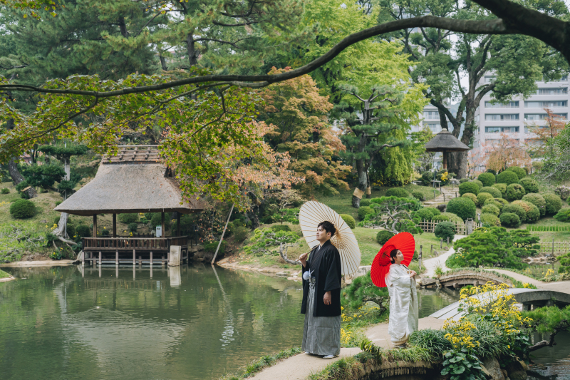 緑✖️和装ロケーション