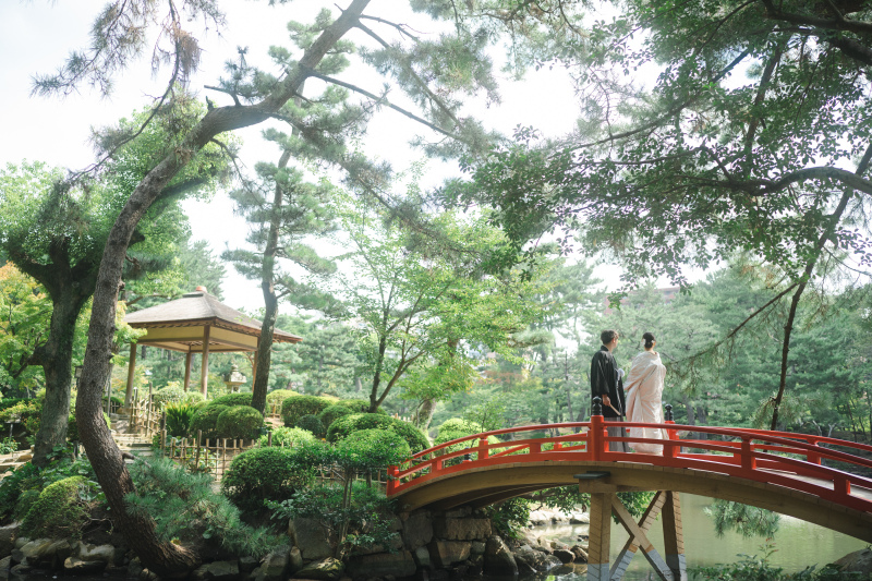 日本庭園で緑を感じて