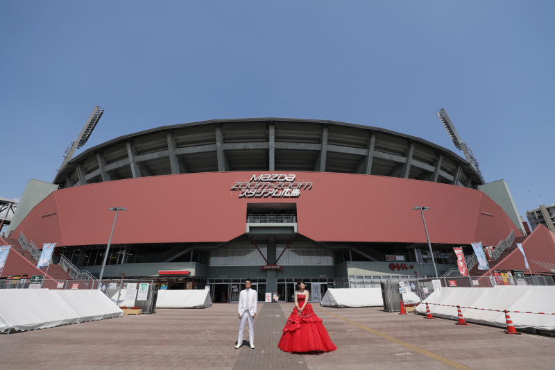 スタジアム到着！