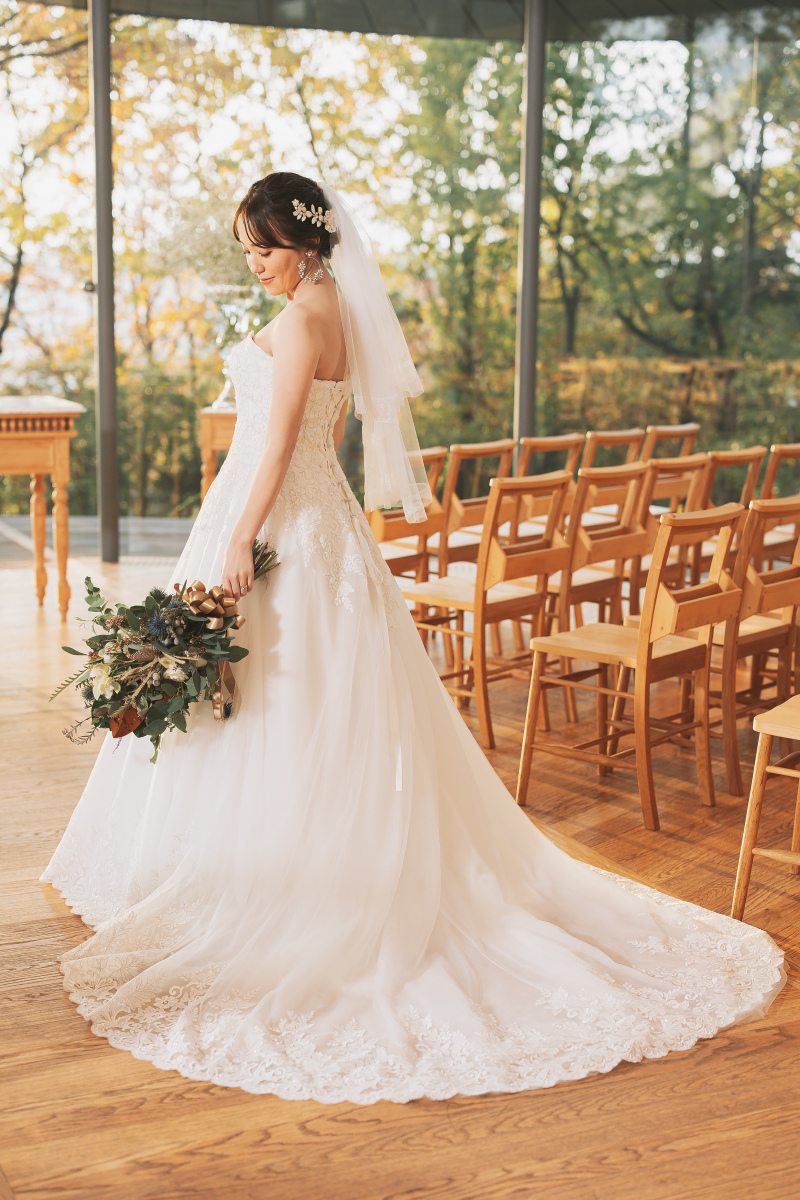 ご妊娠中でも安心のウエディングドレスもご用意!