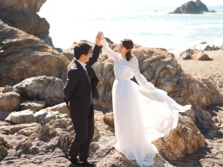 日出の石門にて