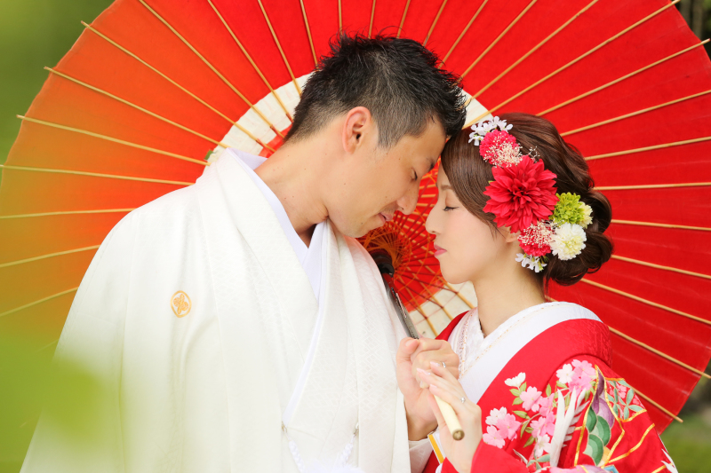 和装でロケーション♪