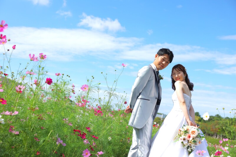 洋装2着 ガーデンパーク&館内撮影