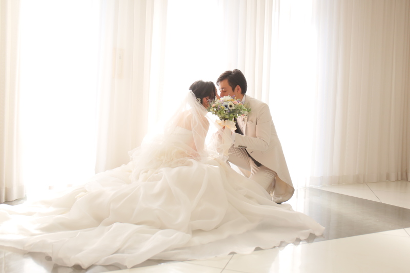 自然光でロマンチックに