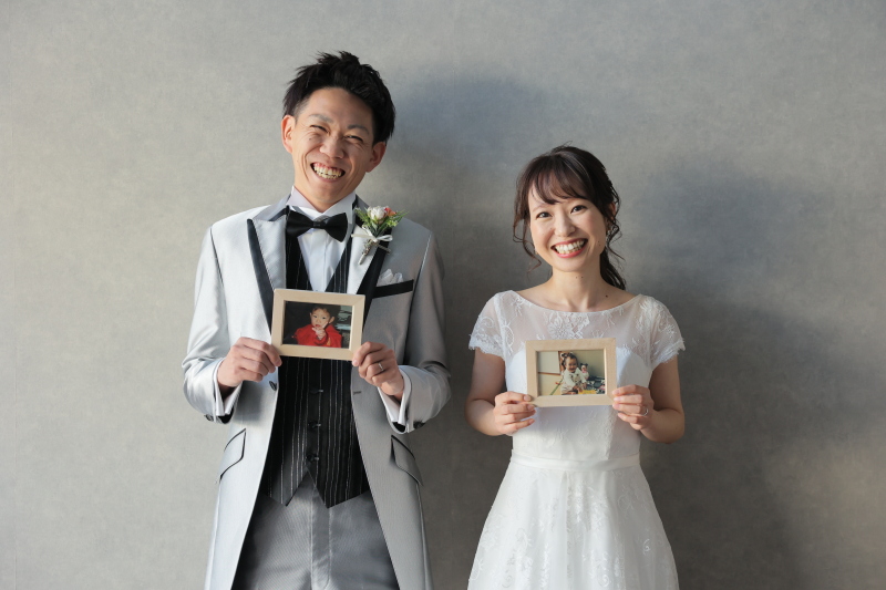 幼少期のお写真と一緒に