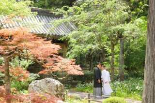和装 龍潭寺ロケーション撮影