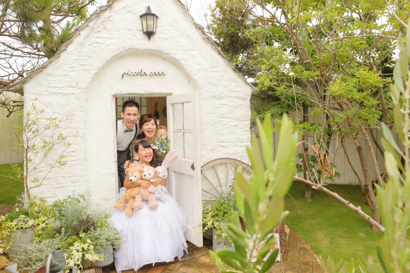 ガーデンのミニハウスでもね♪