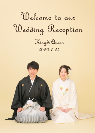 ウェルカムボード用撮影