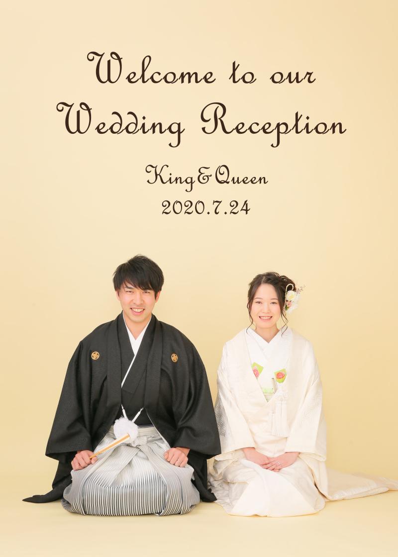 ウェルカムボード用撮影