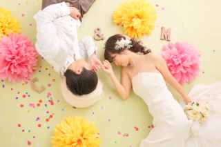 館内で充実洋装撮影♪