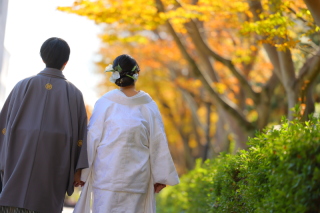 和装 紅葉ロケーション撮影