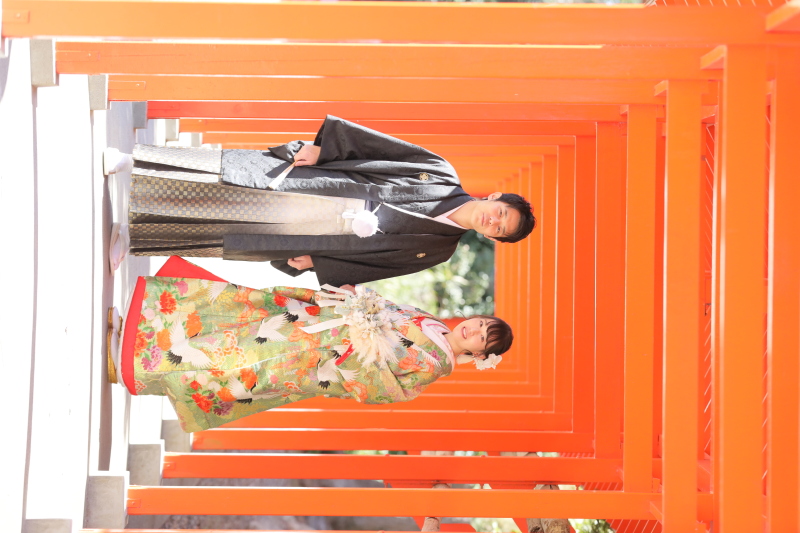 秋葉神社で色打掛♪