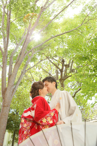 和装でスタジオ+ガーデン撮影♪