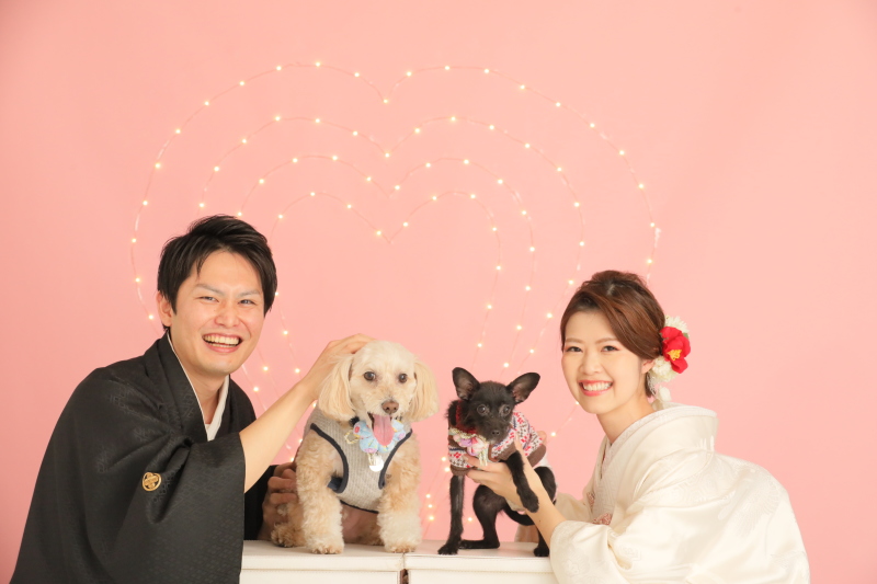 ワンちゃんと一緒にねっ♡