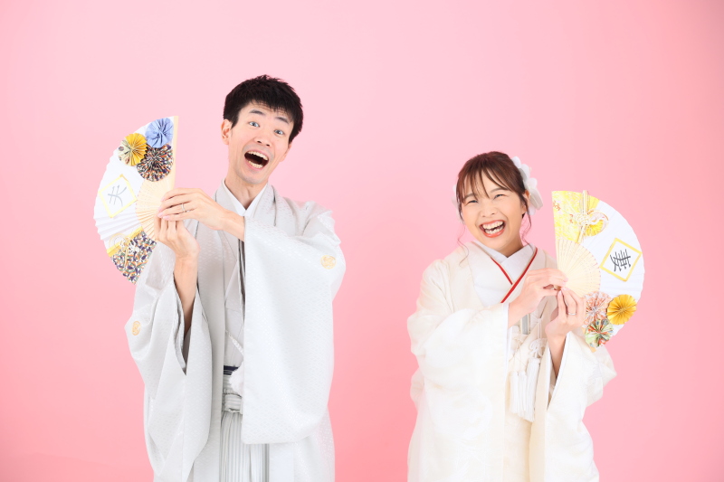 顔出しショット
