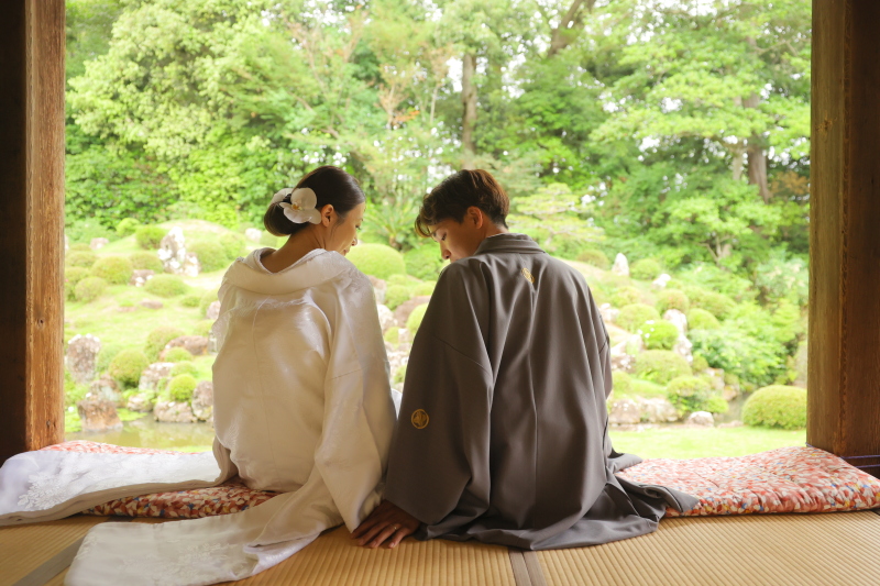 和装 龍潭寺ロケーション撮影