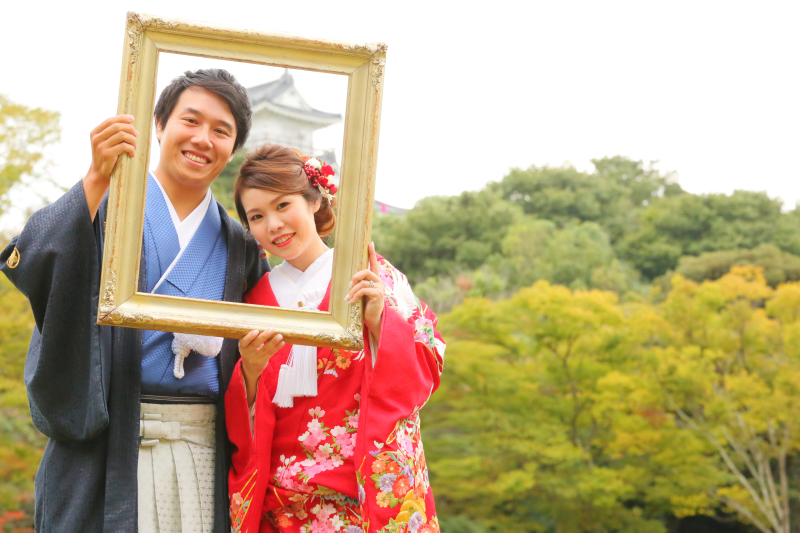 ウェディングドレスから色打掛にチェンジ♪