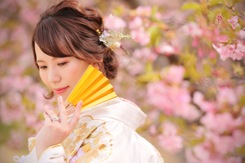 和装ロケーション【全200データ即日渡し!東大山河津桜&菜の花】