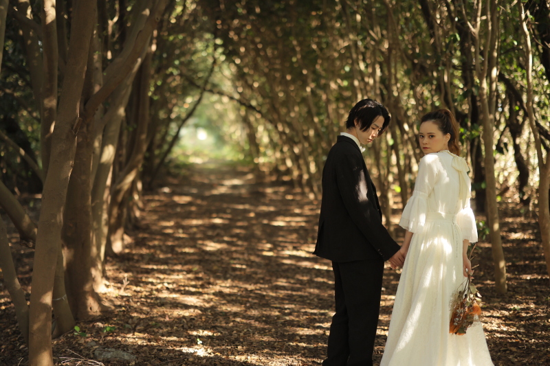 洋装ロケーション【全200データ即日渡し!森のトンネル撮影】