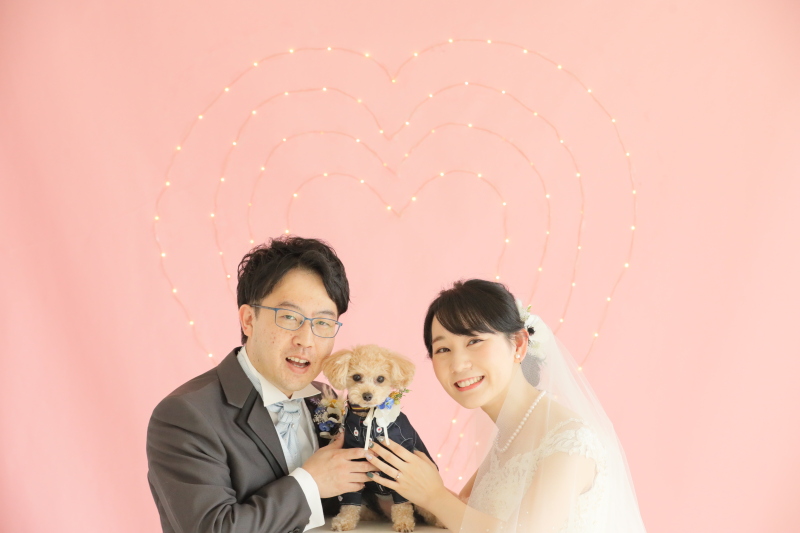 洋装ガーデン&チャペル&スタジオ館内フルコース【全200データ即日渡し!愛犬愛猫と一緒に】