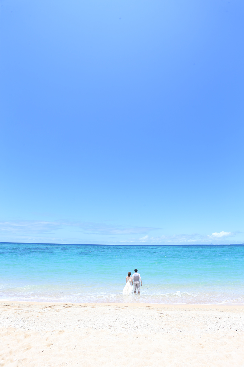 海に入っての撮影