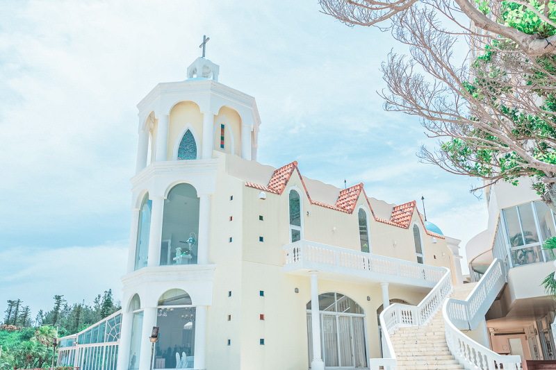 チャペル屋外での撮影ももちろん可能です