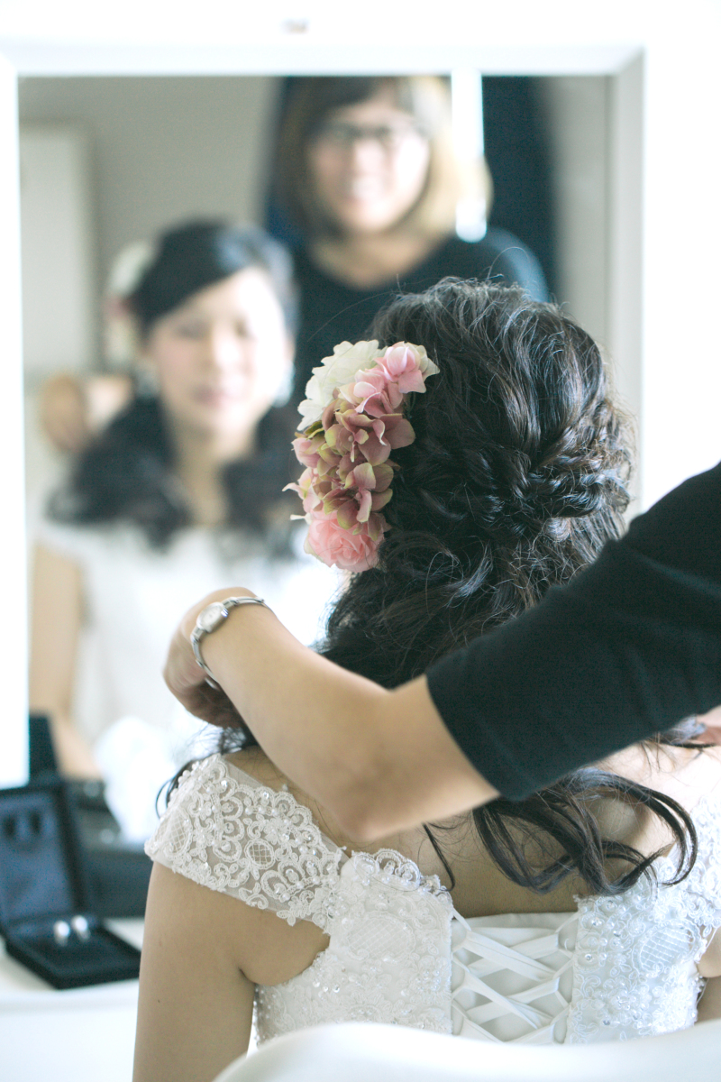 新婦様のスタンバイ