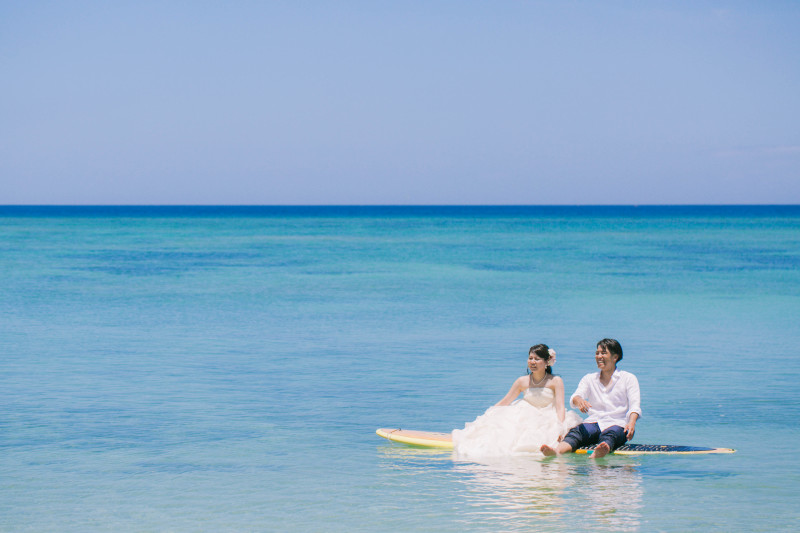 フォトウェディング+「サップボード」プラン 撮影した全データ(100カット以上)お渡し・全ドレスフリーチョイス