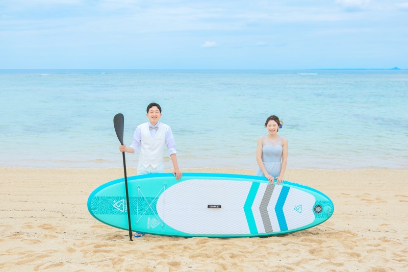 フォトウェディング+「サップボード」プラン 撮影した全データ(100カット以上)お渡し・全ドレスフリーチョイス