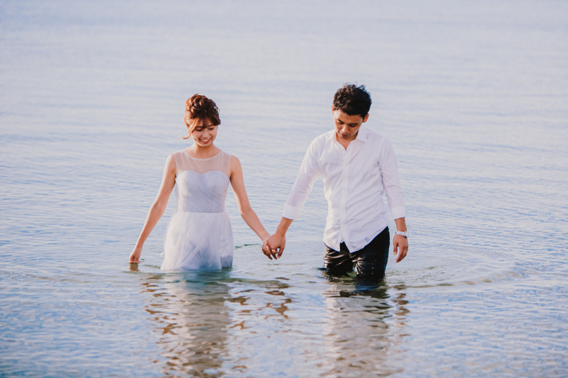 午後のビーチと夕日の両方を堪能☆ビーチフォト+サンセットプラン