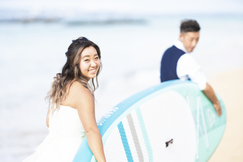 フォトウェディング+「サップボード」プラン 撮影した全データ(100カット以上)お渡し・全ドレスフリーチョイス