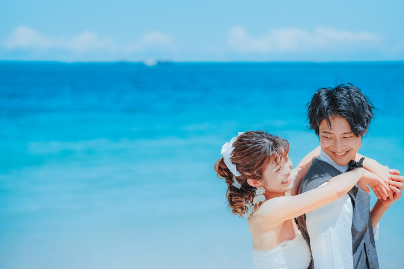 【海のチャペルプラン】ビーチフォトとリゾートチャペルのセットプランです