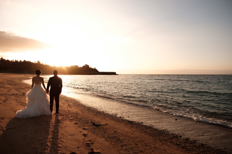 フォトウェディング&ダイジェストムービー+サンセット撮影プラン