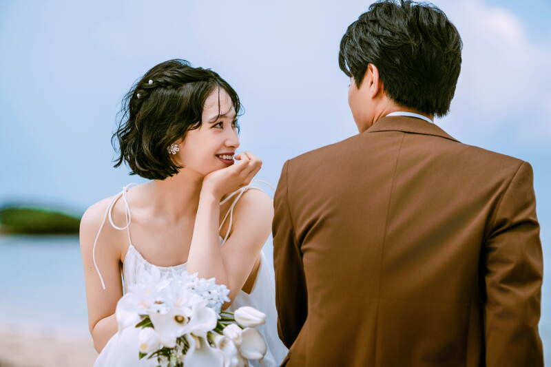 【海のチャペルプラン】ビーチフォトとリゾートチャペルのセットプランです