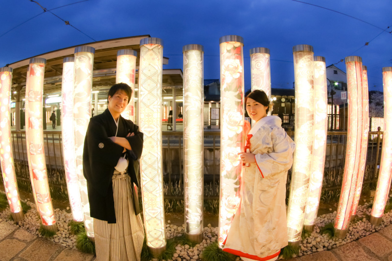 最後はナイトロケ! 幻想的なキモノフォレスト