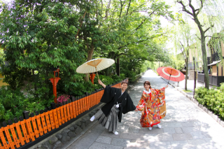 和装でキャッチボール！