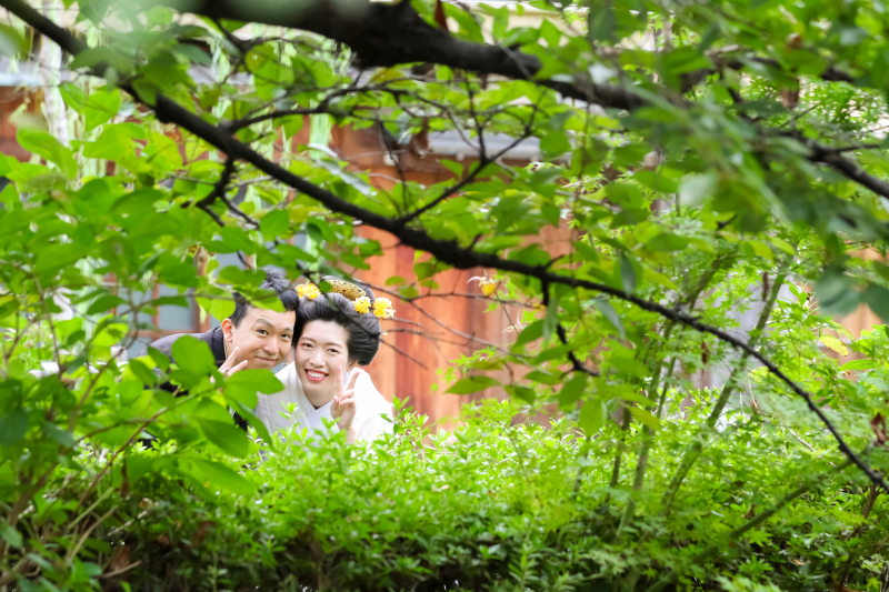 隙間からこんにちは！