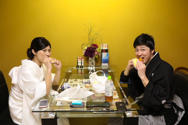 洛笑庵で御休憩！