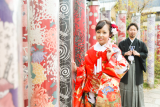 着物の森ですね！