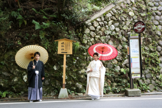 京都の神社でひっそりと